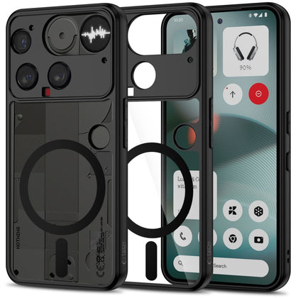 Tech-Protect „MagMat“ MagSafe Telefono 3 dėklas – juodas ir skaidrus -- Cell phone cases and covers