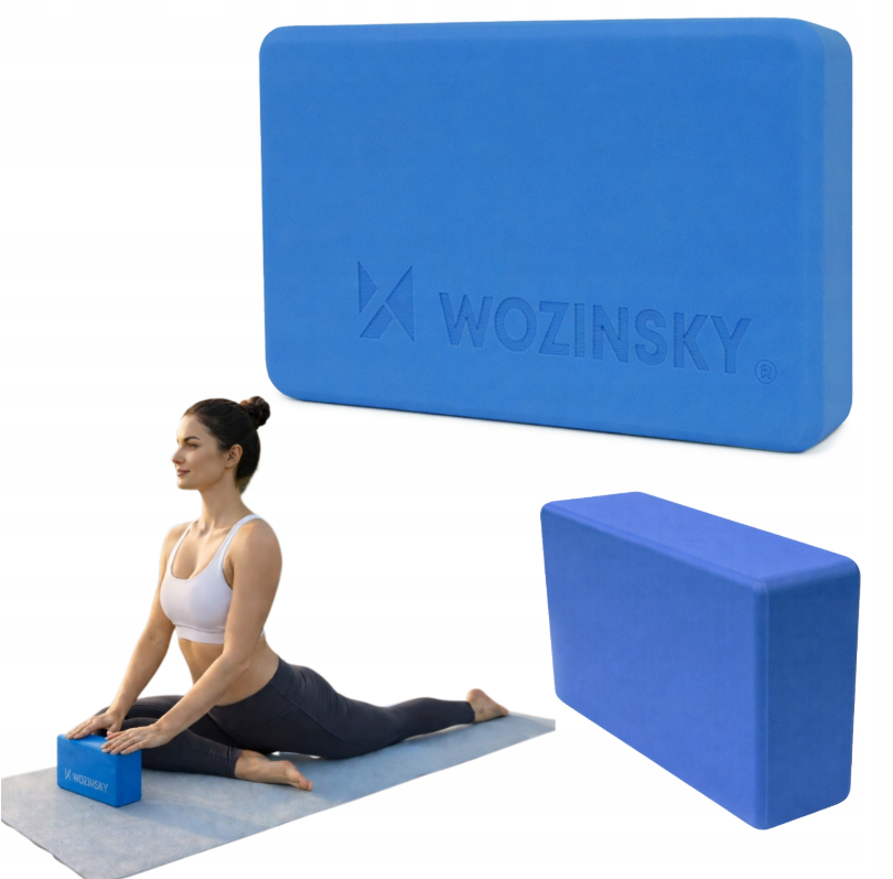 Wozinsky WKDJ-B1 jogo kubas Pilatei ir tempimo pratimams - mėlyna -- Cycling Accessories