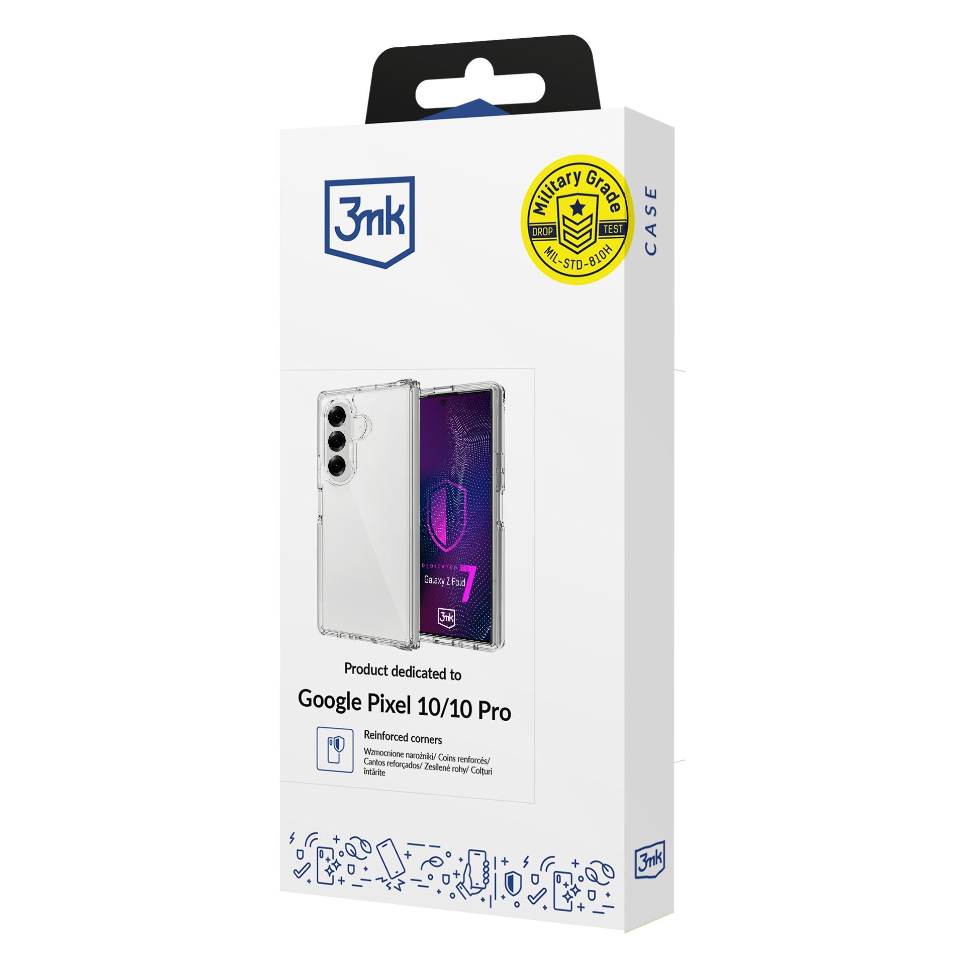 3mk armor dėklas skirtas Samsung Galaxy Z Fold 7 - Transparent