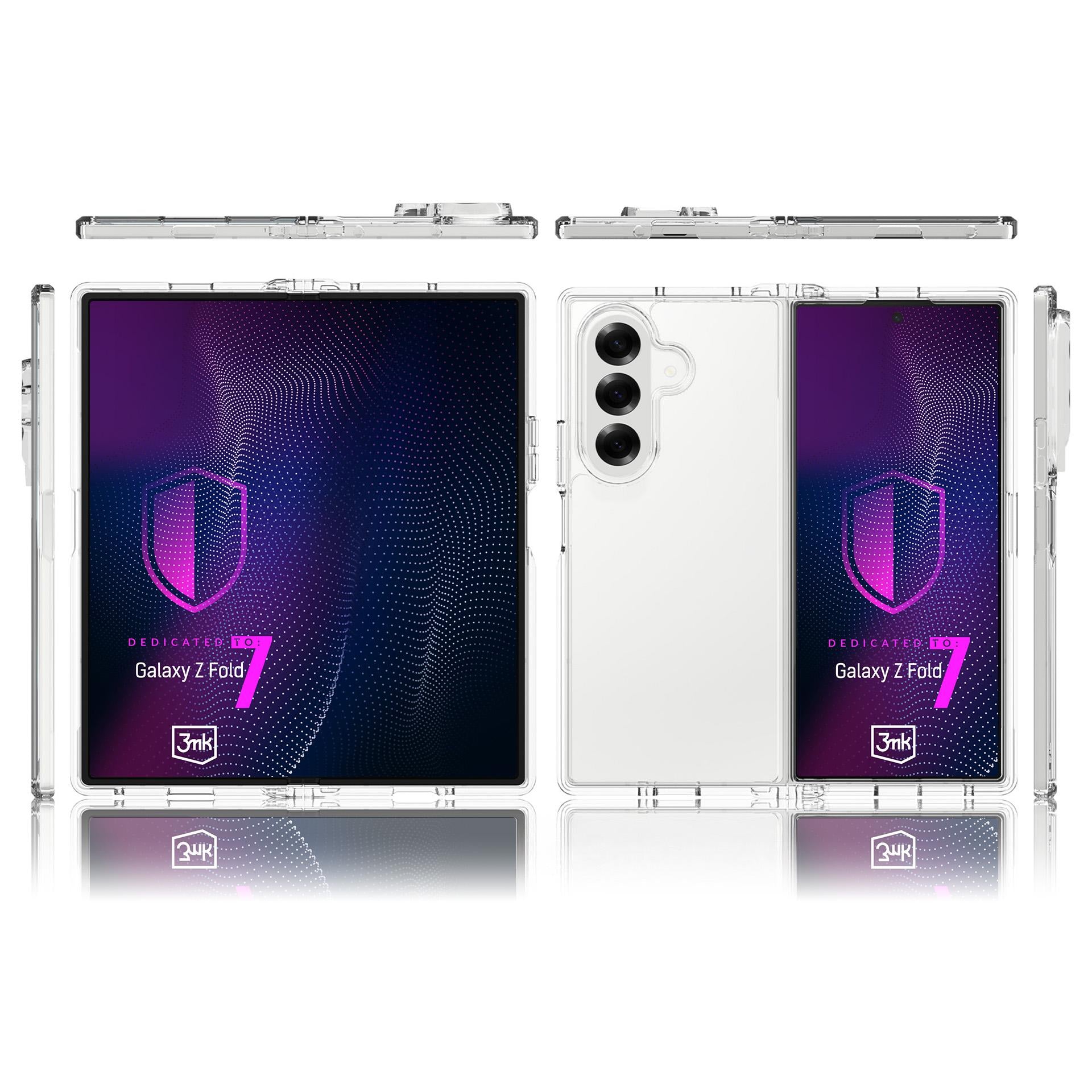 3mk armor dėklas skirtas Samsung Galaxy Z Fold 7 - Transparent