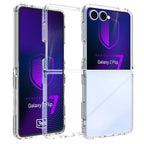 3mk šarvų dėklas, skirtas Samsung Galaxy Z Flip 7 – skaidrus