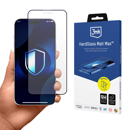 Matinis grūdintas stiklas 3mk HardGlass Matt Max skirtas Apple Iphone 17 Air