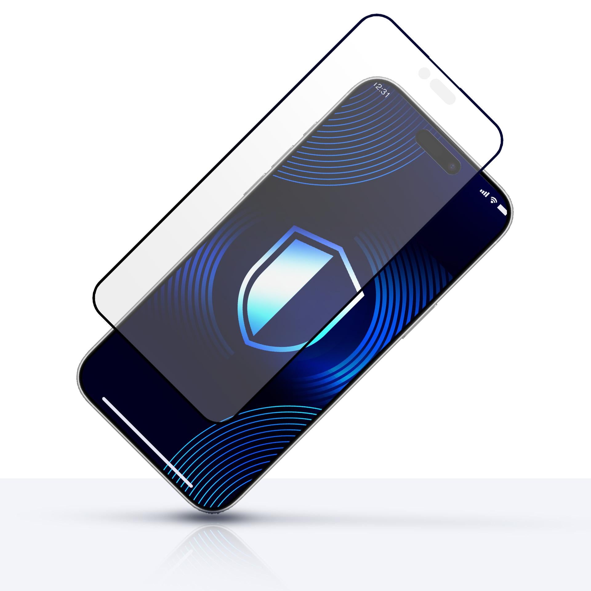 Matinis grūdintas stiklas 3mk HardGlass Matt Max skirtas Apple Iphone 17 Air