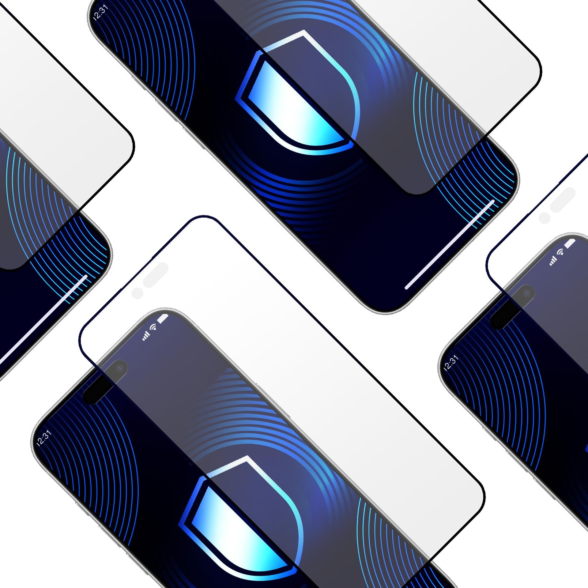 Matinis grūdintas stiklas 3mk HardGlass Matt Max skirtas Apple Iphone 17 Air