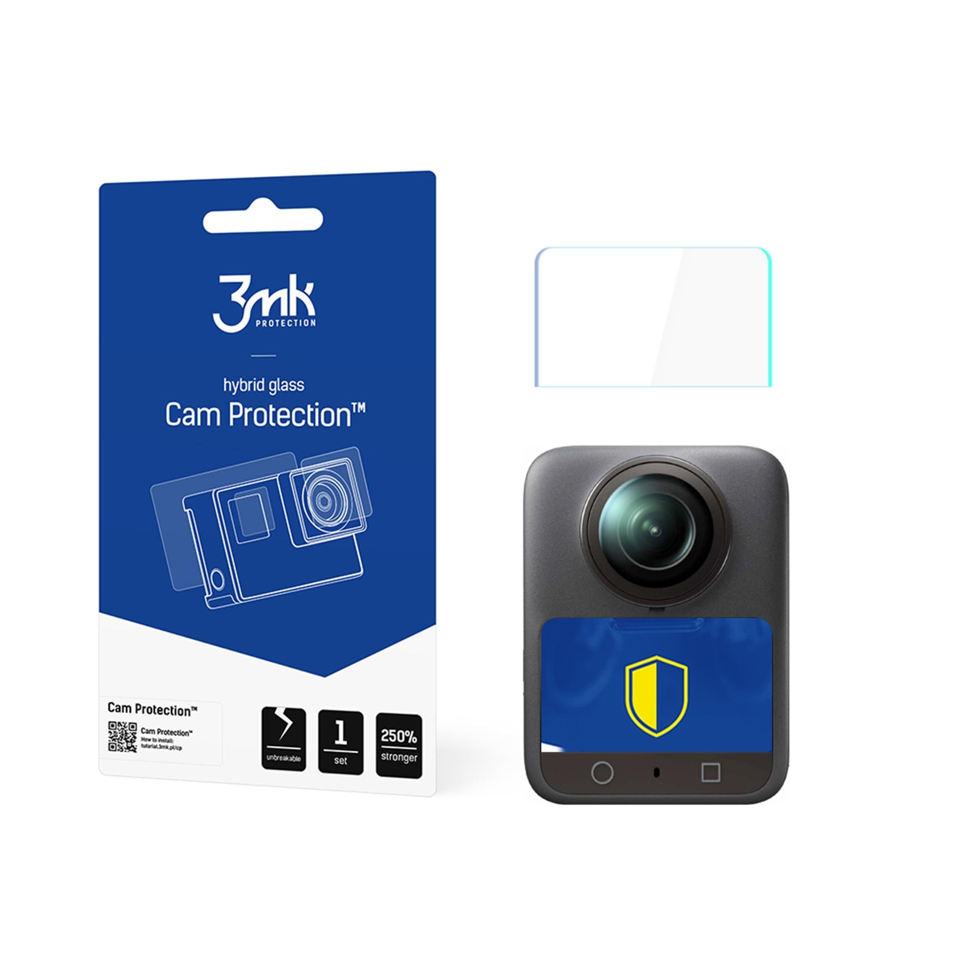 3mk kameros apsauginis stiklas, skirtas DJI Osmo 360 -- Cell phone tempered glass