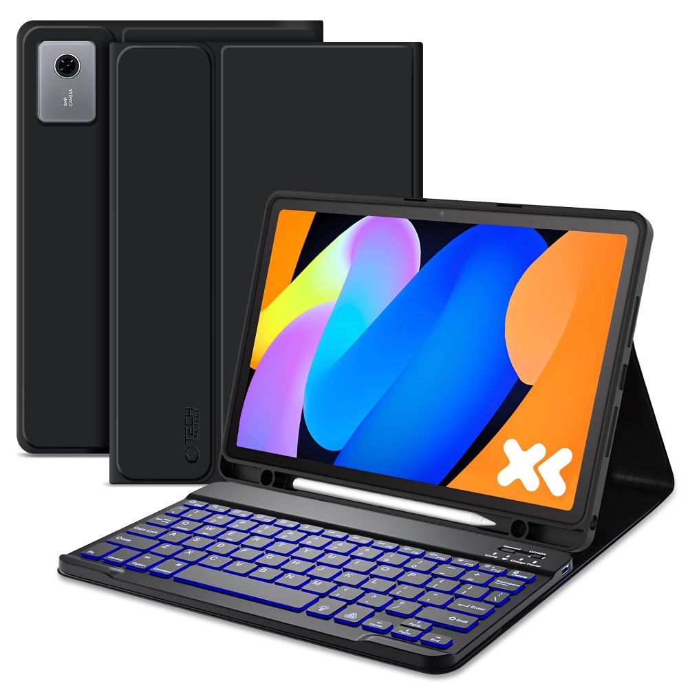 Tech-Protect SC rašiklis + klaviatūros dėklas, skirtas Lenovo Idea Tab 11.0 TB-336 – juodas