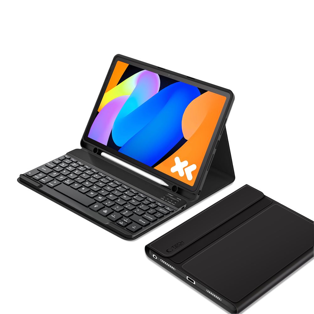Tech-Protect SC rašiklis + klaviatūros dėklas, skirtas Lenovo Idea Tab 11.0 TB-336 – juodas