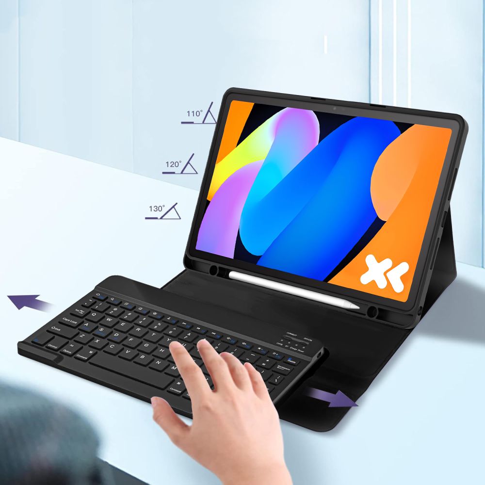 Tech-Protect SC rašiklis + klaviatūros dėklas, skirtas Lenovo Idea Tab 11.0 TB-336 – juodas