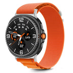 Tech-Protect nailono juostelinis dirželis, skirtas Samsung Galaxy Watch 40/44/46 mm – oranžinis -- Samsung Galaxy Watch 40