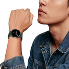 Tech-Protect nailono juostelinis dirželis, skirtas Samsung Galaxy Watch 40/44/46 mm – žalias -- Samsung Galaxy Watch 40