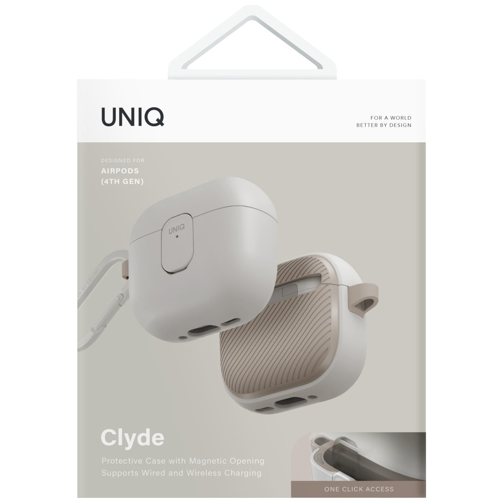 Uniq Clyde Lock dėklas AirPods 4 – smėlio -- AirPods 4