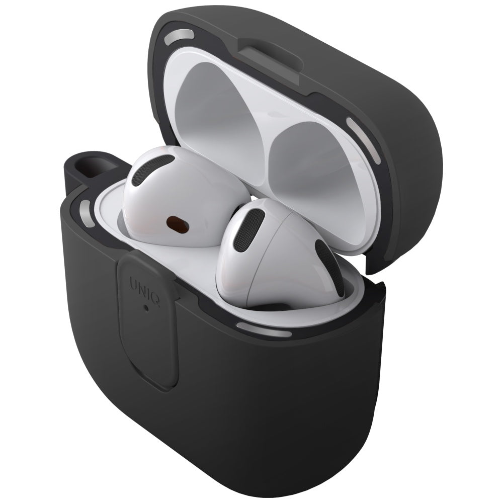 Uniq Clyde Lock Case dėklas AirPods 4 – juodas