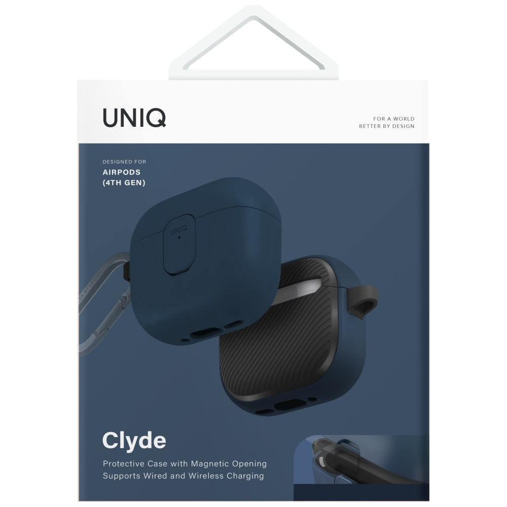Uniq Clyde Lock dėklas AirPods 4 – mėlynas -- AirPods 4
