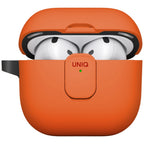 Uniq Clyde Lock dėklas AirPods 4 – oranžinis