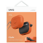 Uniq Clyde Lock dėklas AirPods 4 – oranžinis