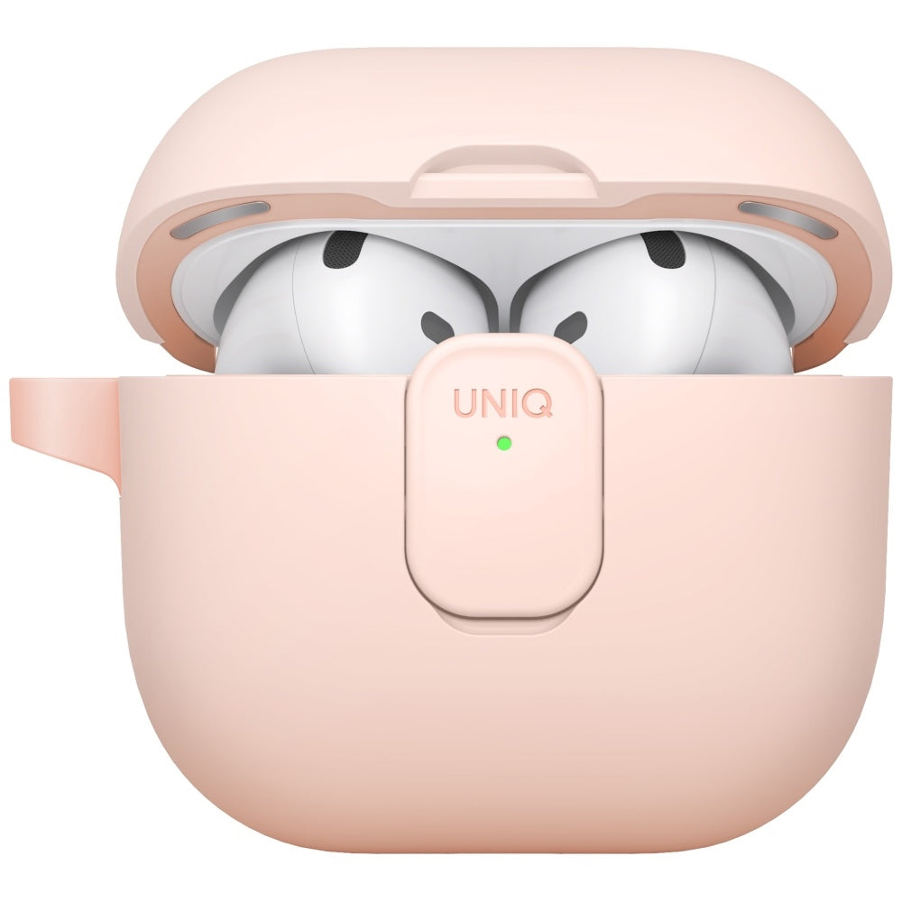 Uniq Clyde Lock dėklas AirPods 4 – rožinis