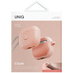 Uniq Clyde Lock dėklas AirPods 4 – rožinis