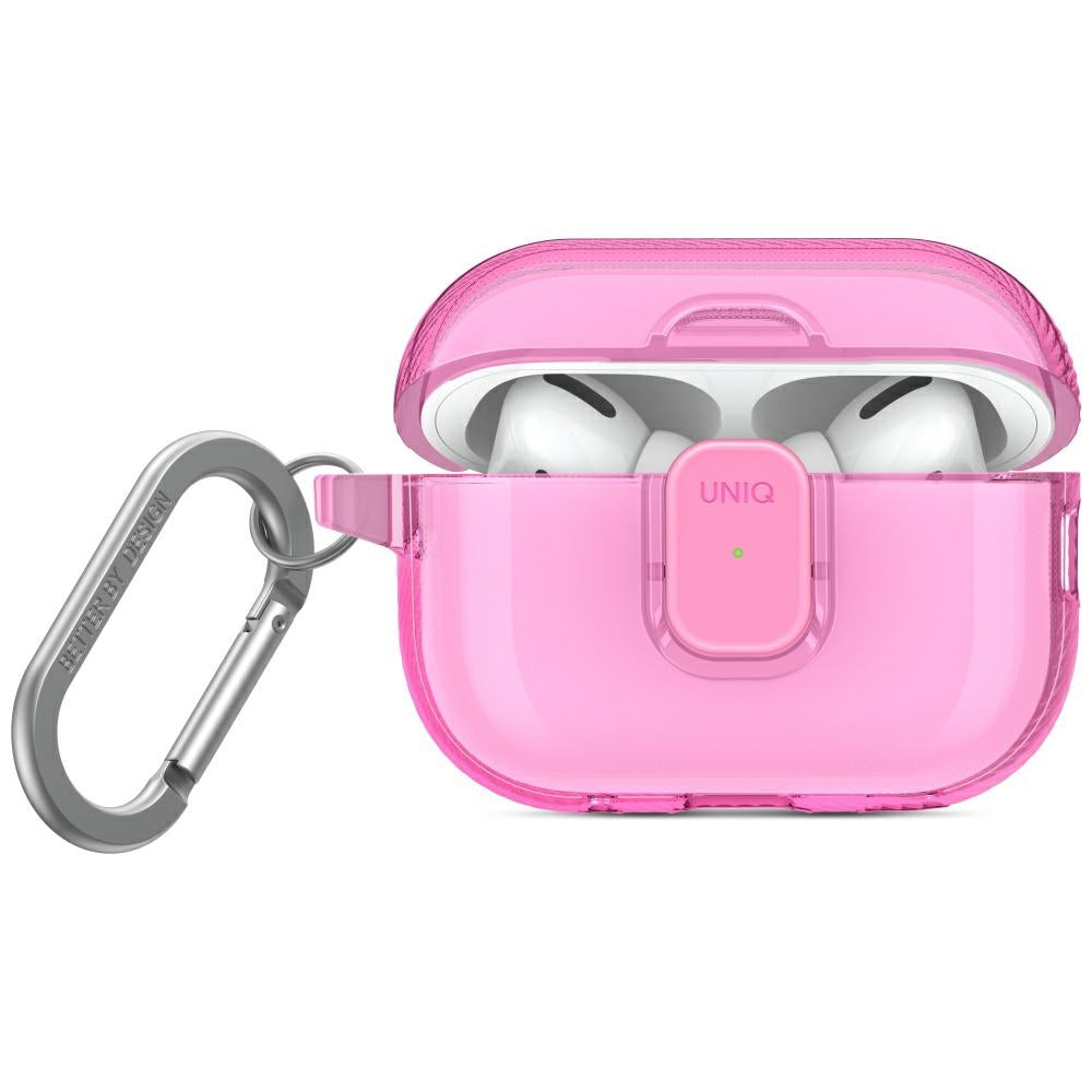 Uniq Glase Pro dėklas AirPods Pro 2 – rožinis