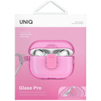 Uniq Glase Pro dėklas AirPods Pro 2 – rožinis