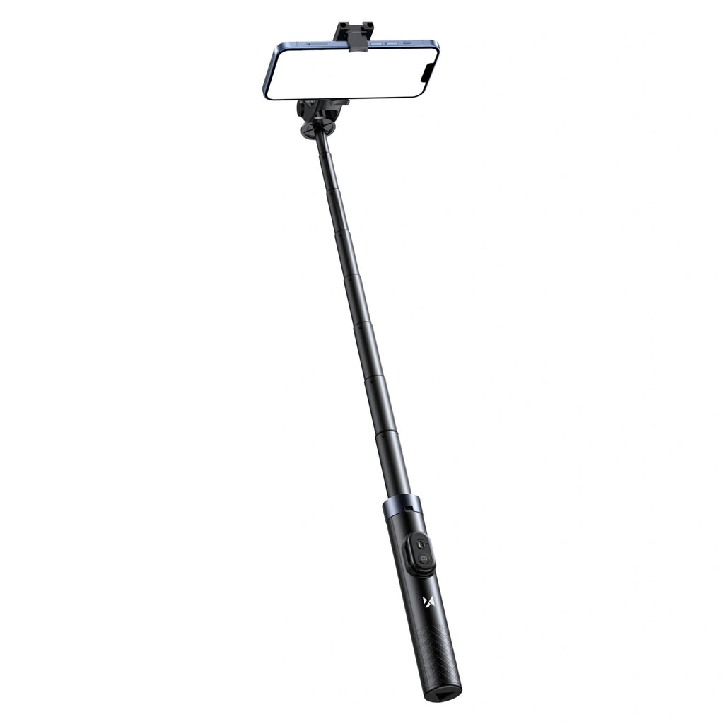 Wozinsky Selfie lazda WC1Y30S teleskopinis trikojis 1,3 m su telefono laikikliu - juodas