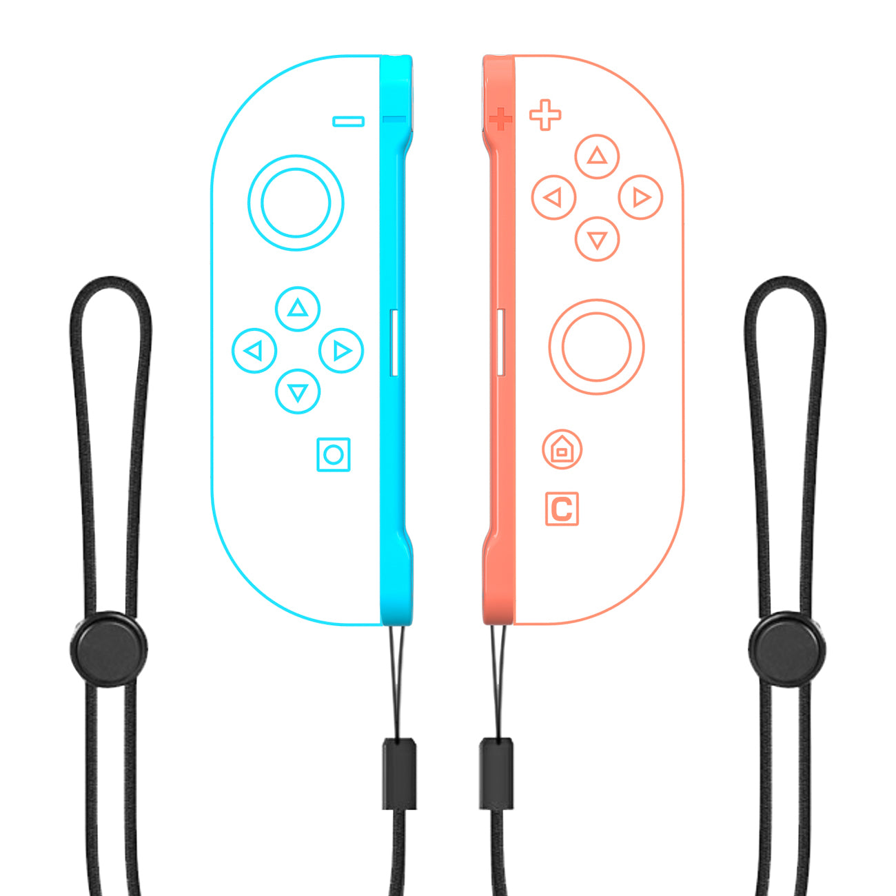 Nintendo Switch 15-in-1 Šeimos Priedų Paketas 2 - Oranžinis ir Mėlynas Rinkinys -- Nintendo Switch 2