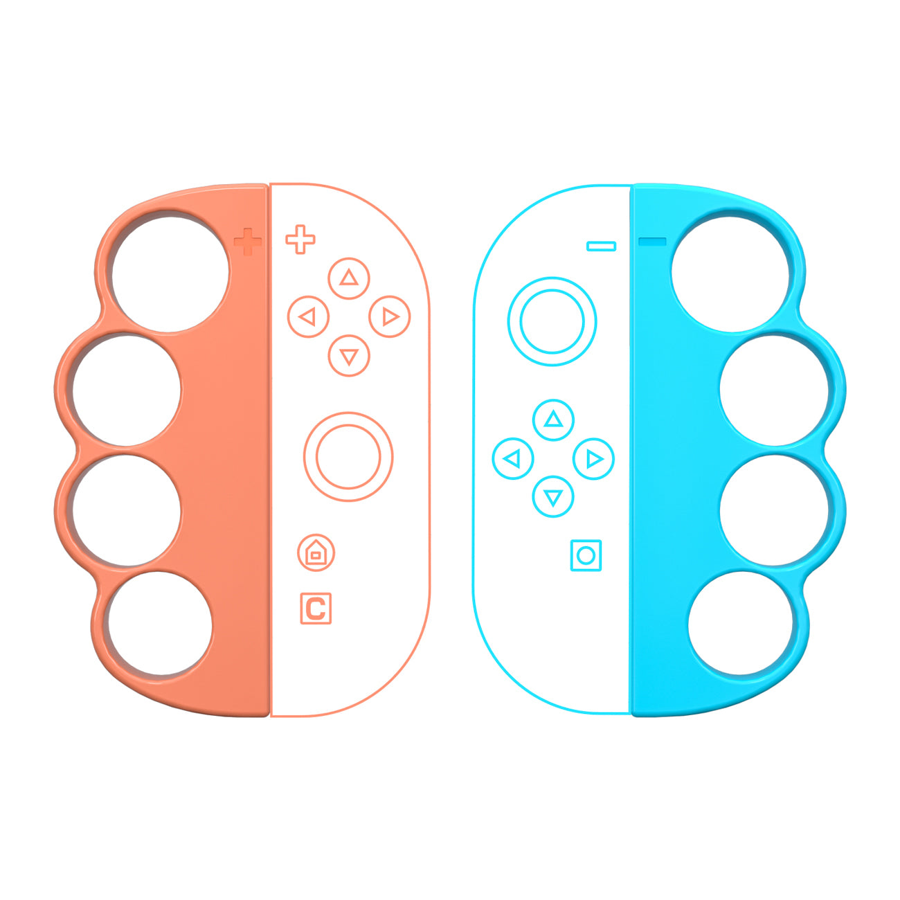 Nintendo Switch 23-in-1 Šeimos Priedų Paketas 2 - Oranžinis ir Mėlynas Rinkinys -- Nintendo Switch 2