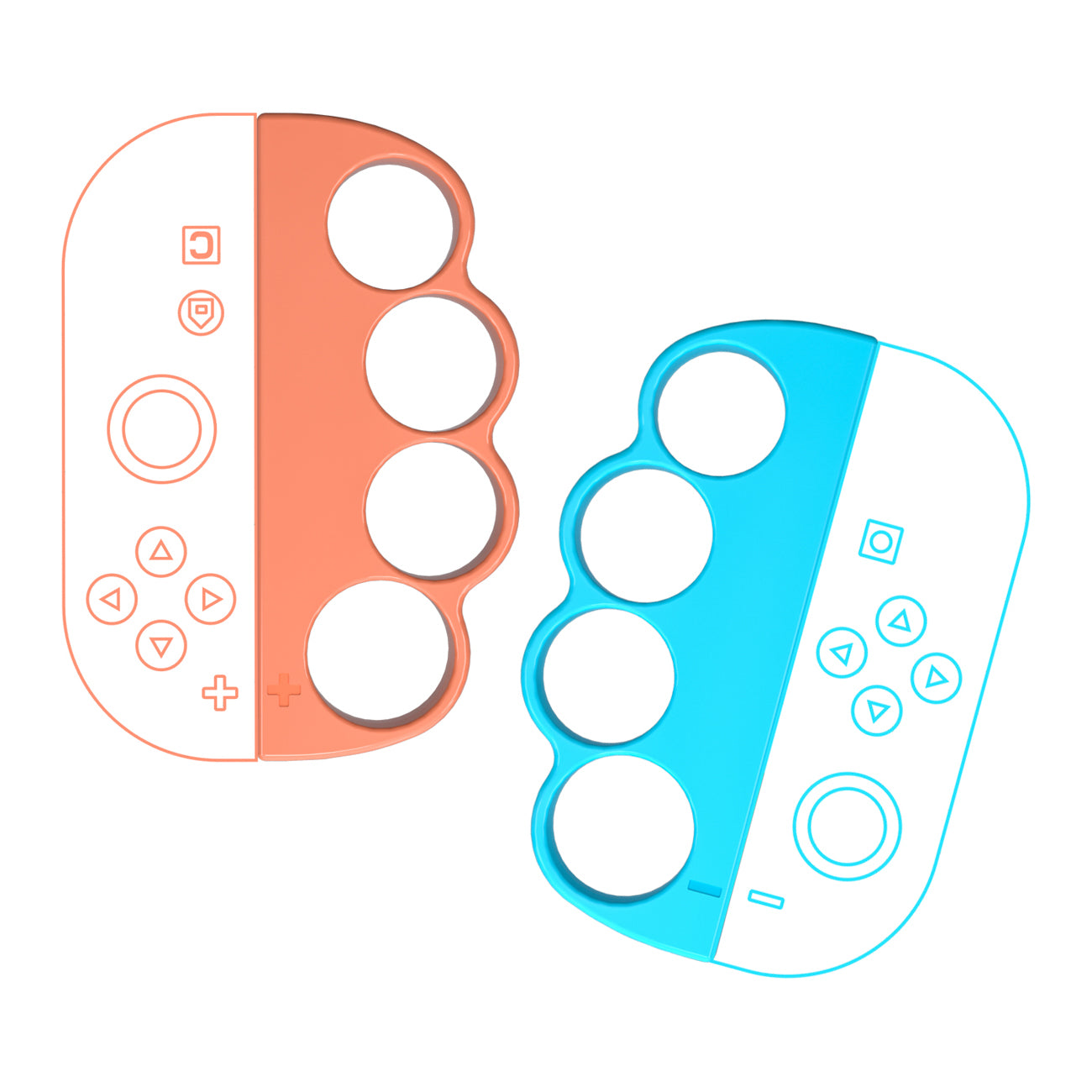 Nintendo Switch 23-in-1 Šeimos Priedų Paketas 2 - Oranžinis ir Mėlynas Rinkinys -- Nintendo Switch 2