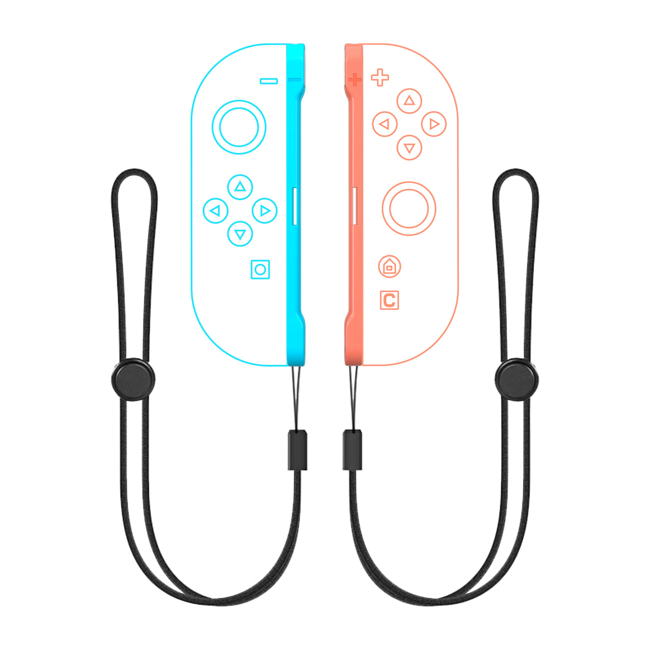 Nintendo Switch 23-in-1 Šeimos Priedų Paketas 2 - Oranžinis ir Mėlynas Rinkinys -- Nintendo Switch 2