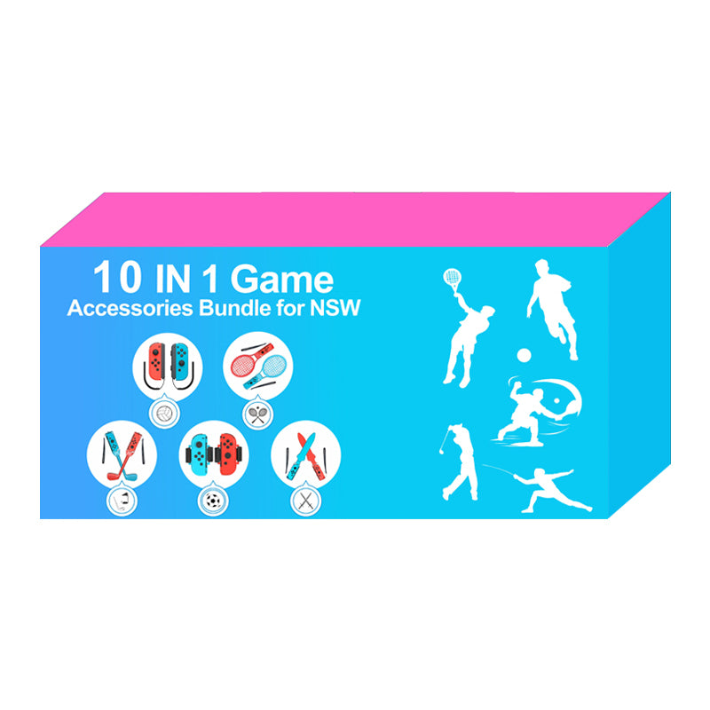 Nintendo Switch Sports 10-in-1 šeimos priedų rinkinys - raudona ir mėlyna -- Nintendo Switch
