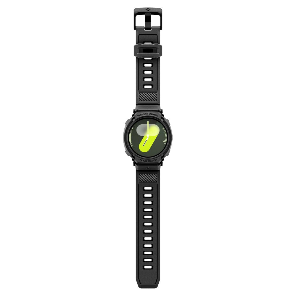Spigen Rugged Armor Pro dirželis Samsung Galaxy Watch 8 44mm - matinis juodas -- Samsung Galaxy Watch 8