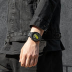Spigen Rugged Armor Pro dirželis Samsung Galaxy Watch 8 44mm - matinis juodas -- Samsung Galaxy Watch 8