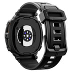 Spigen Rugged Armor Pro dirželis Samsung Galaxy Watch 8 44mm - matinis juodas -- Samsung Galaxy Watch 8