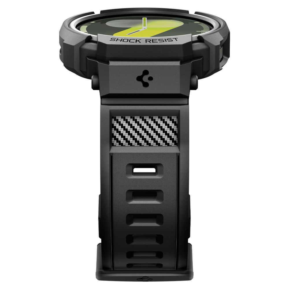 Spigen Rugged Armor Pro dirželis Samsung Galaxy Watch 8 44mm - matinis juodas -- Samsung Galaxy Watch 8