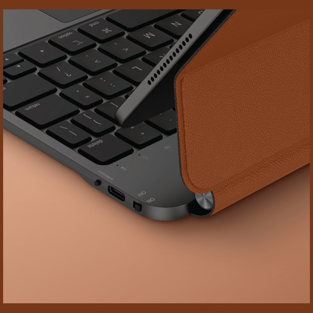 Uniq Venno Pro magnetinis išmaniosios klaviatūros dėklas, skirtas iPad 11" 2025 / iPad Air 11" 2024 / 2025 / iPad Pro 11" 2018 / 2020 / 2021 / _ _ 1 Brown