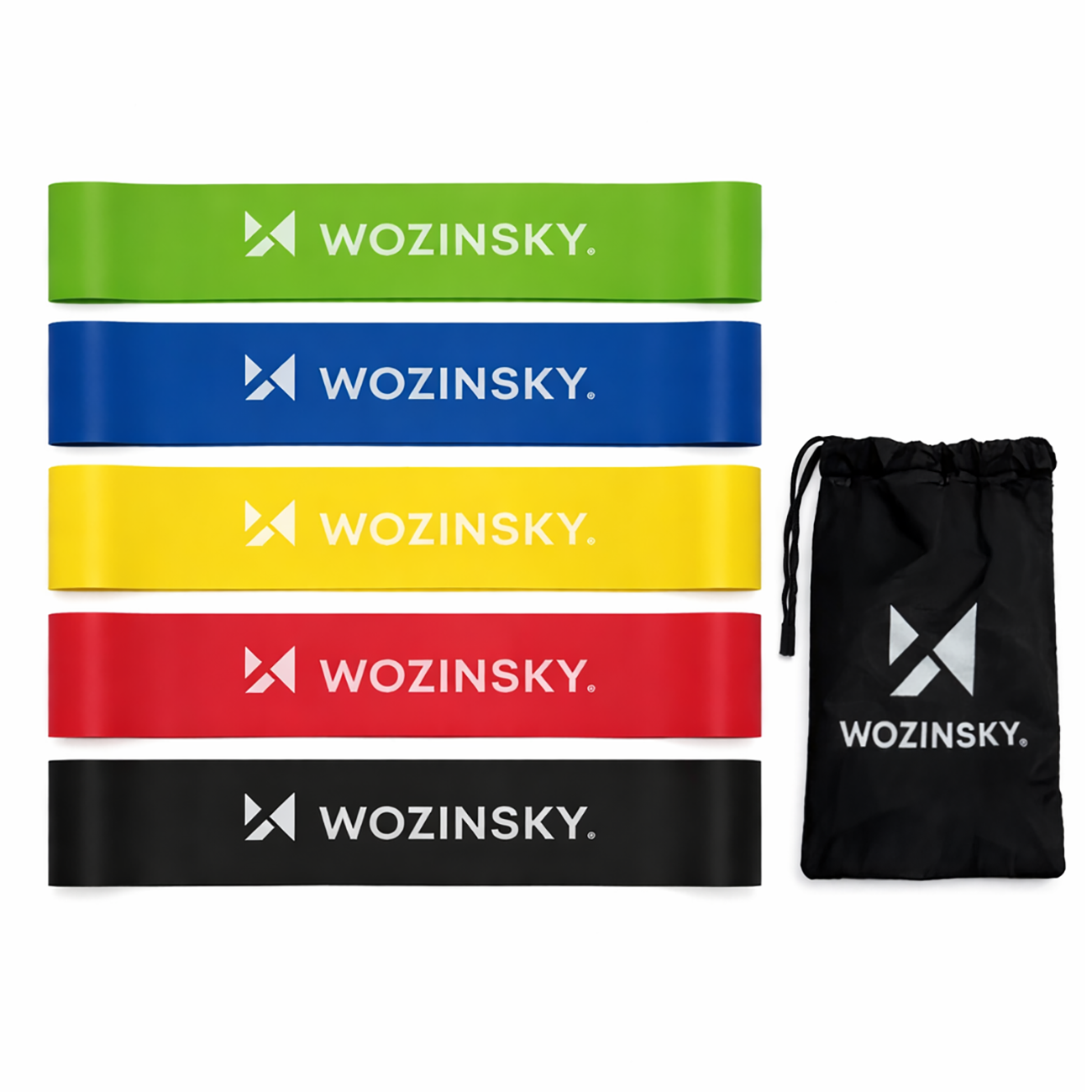 Pasipriešinimo juostos Wozinsky WGO-5 iš latekso - 5 vnt. -- Cycling Accessories