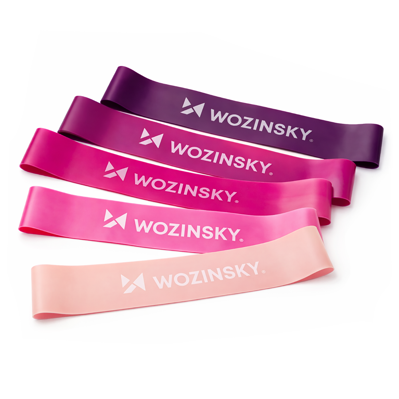 Mini pasipriešinimo juostos Wozinsky WGO-5A iš TPE - 5 vnt. -- Cycling Accessories