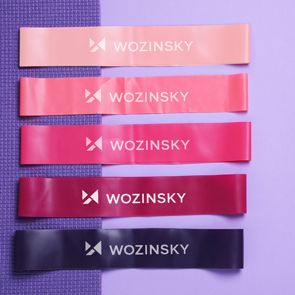 Mini pasipriešinimo juostos Wozinsky WGO-5A iš TPE - 5 vnt. -- Cycling Accessories