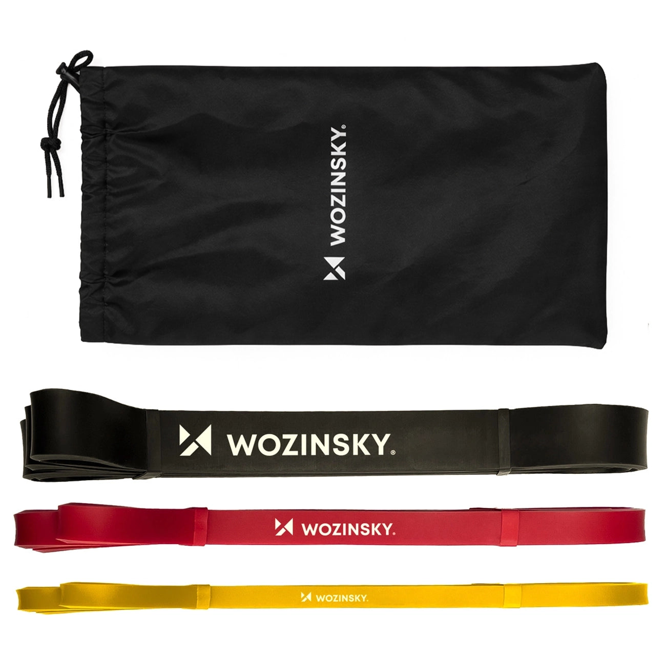 Wozinsky WGO-3 latekso pasipriešinimo juostos - 3 vnt. -- Cycling Accessories