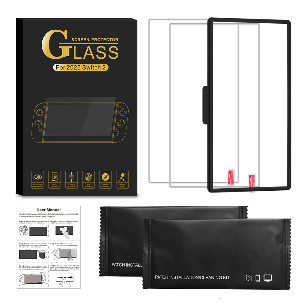 Nintendo Switch 2 ekrano apsaugų rinkinys -- Cell phone tempered glass