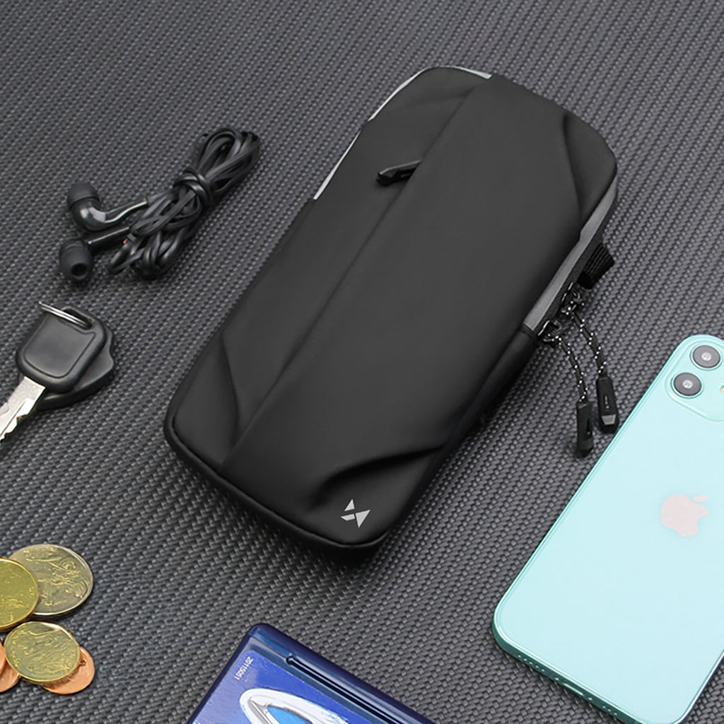 Wozinsky WSDB-B žemėlapio telefono krepšys bėgimui - juodas -- Bicycle Bags