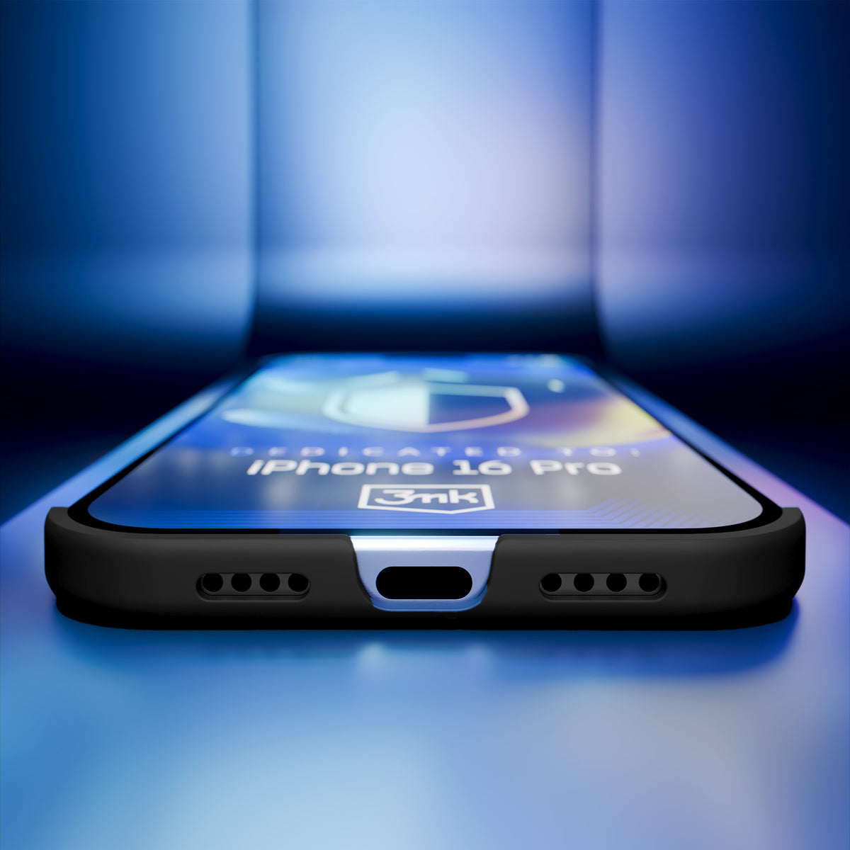 3mk Just20g matinis dėklas, skirtas iPhone 16 Pro – matinė juoda