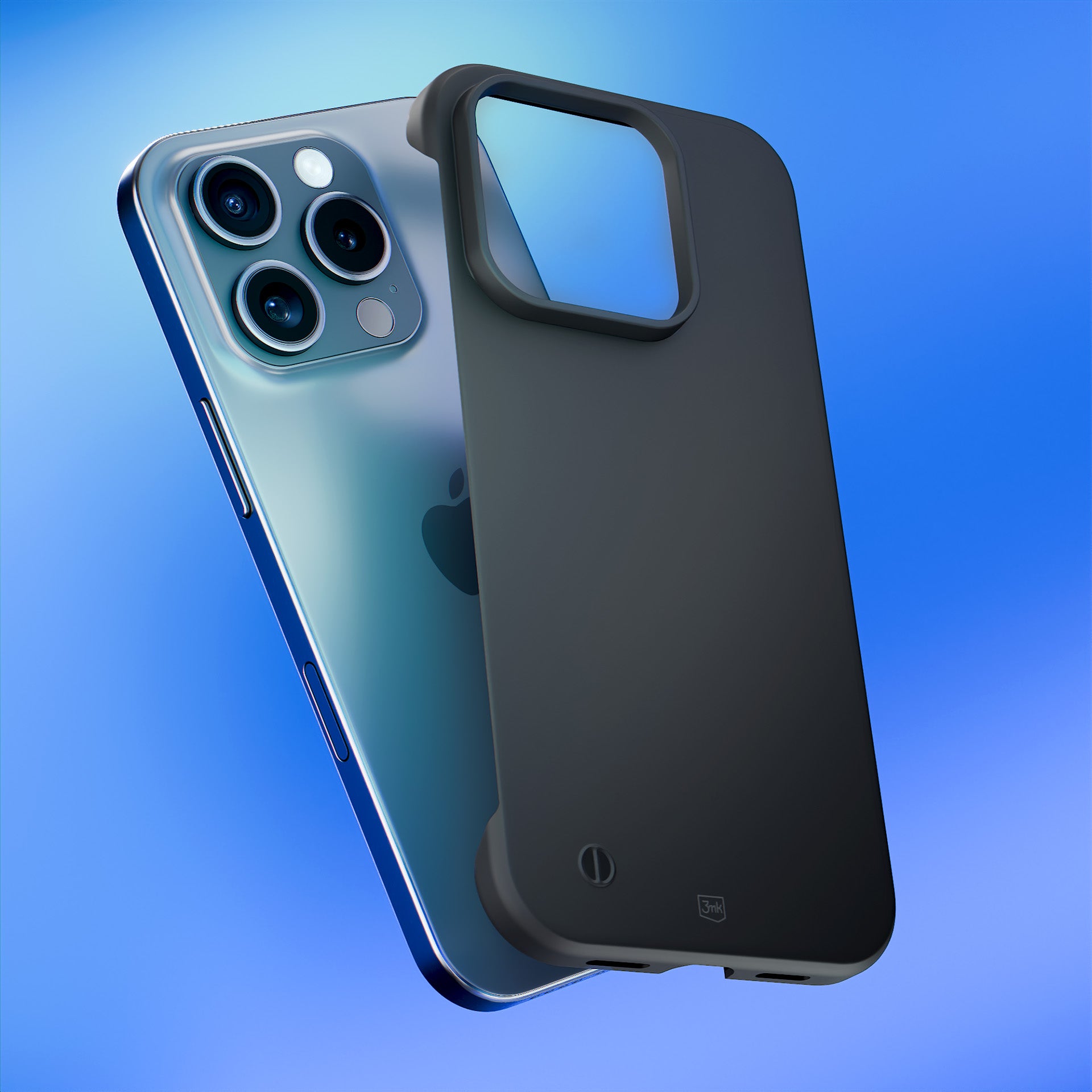 3mk Just20g matinis dėklas, skirtas iPhone 16 Pro – matinė juoda