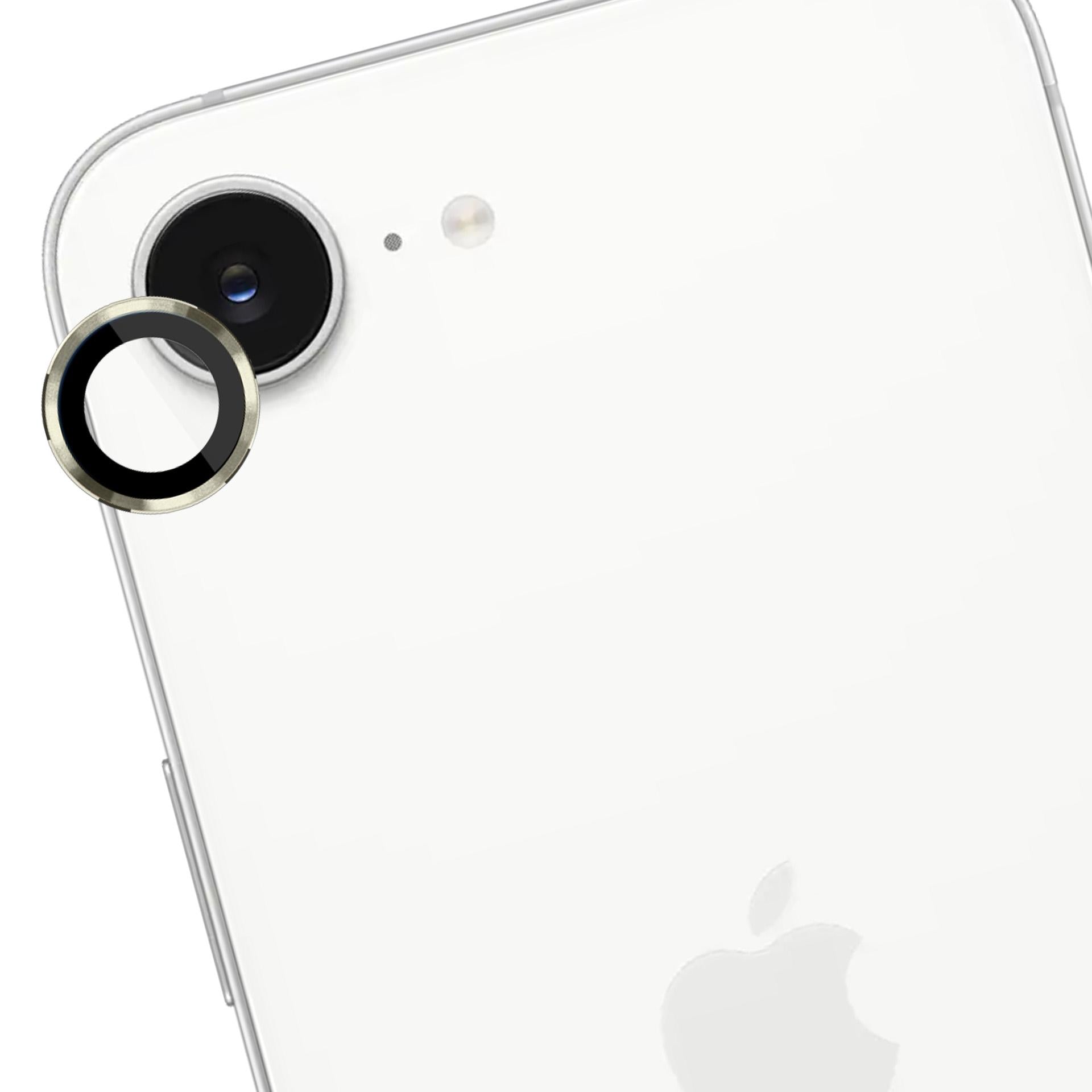 3mk Lens Protection Pro grūdintas stiklas, skirtas iPhone 16e – auksinis