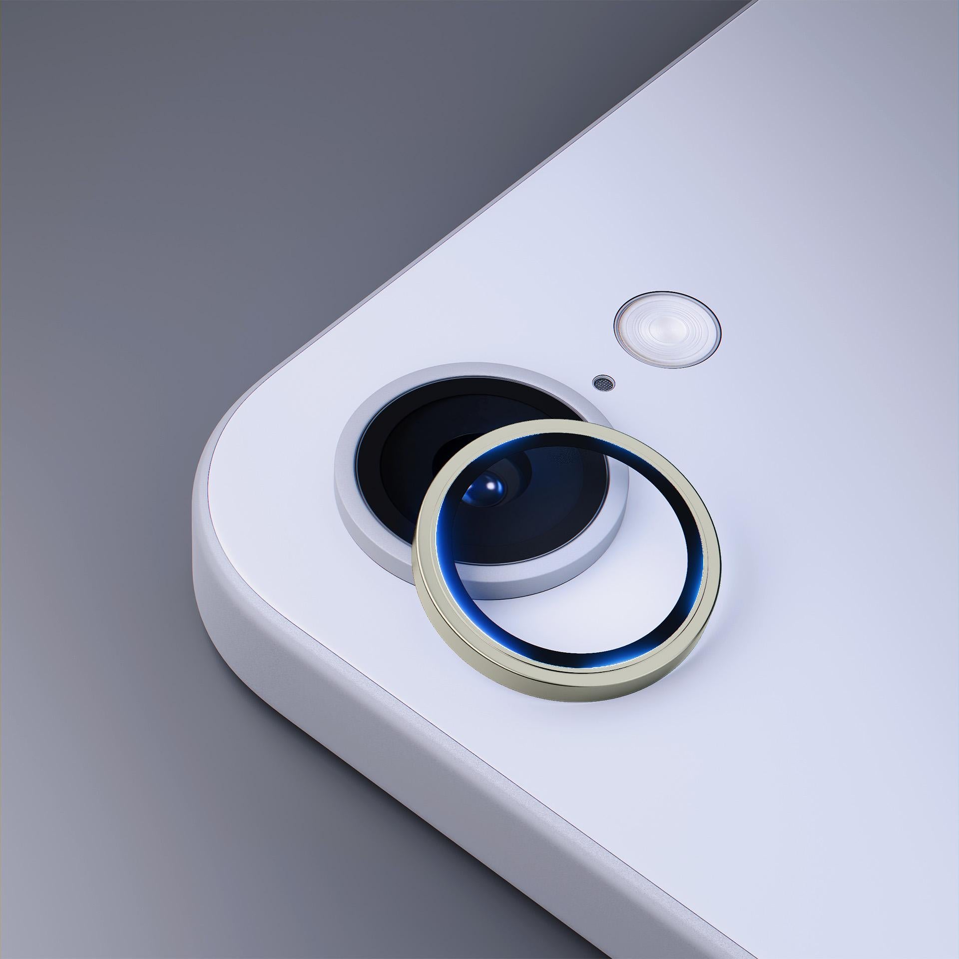 3mk Lens Protection Pro grūdintas stiklas, skirtas iPhone 16e – auksinis