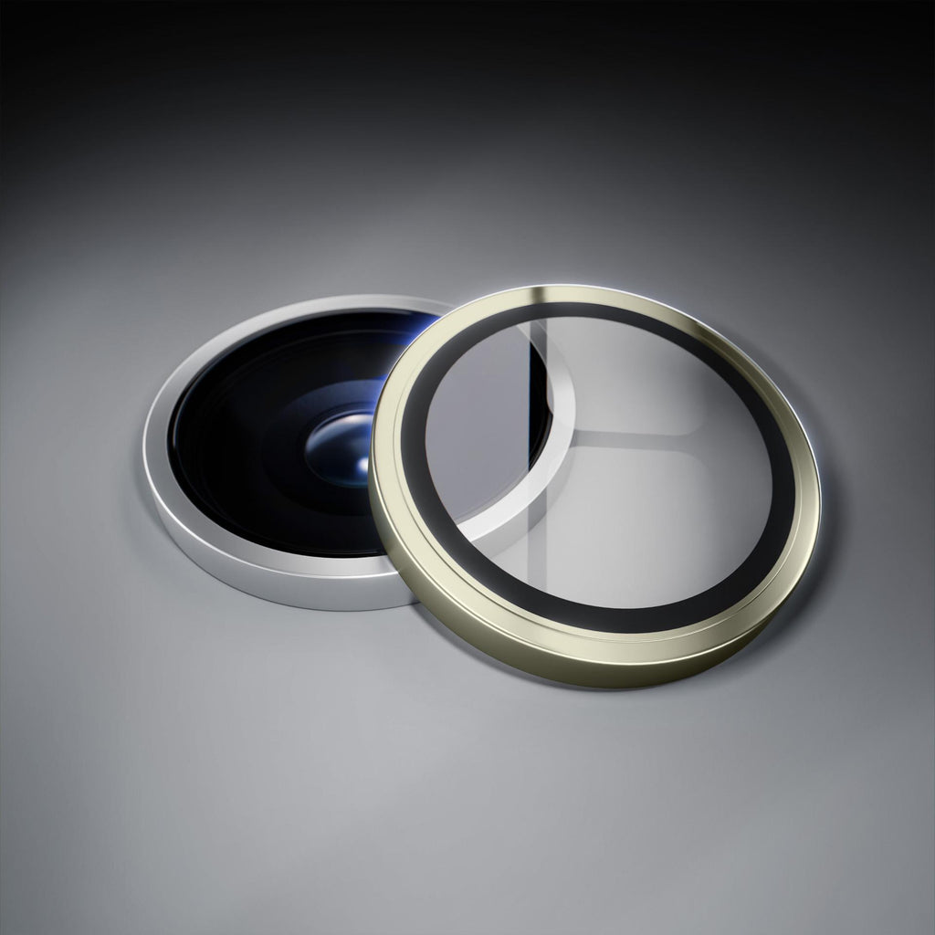 3mk Lens Protection Pro grūdintas stiklas, skirtas iPhone 16e – auksinis