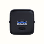 3mk Hyper GaN įkroviklis 20W QC4+ PD PPS USB-C USB-A sieninis įkroviklis – juodas