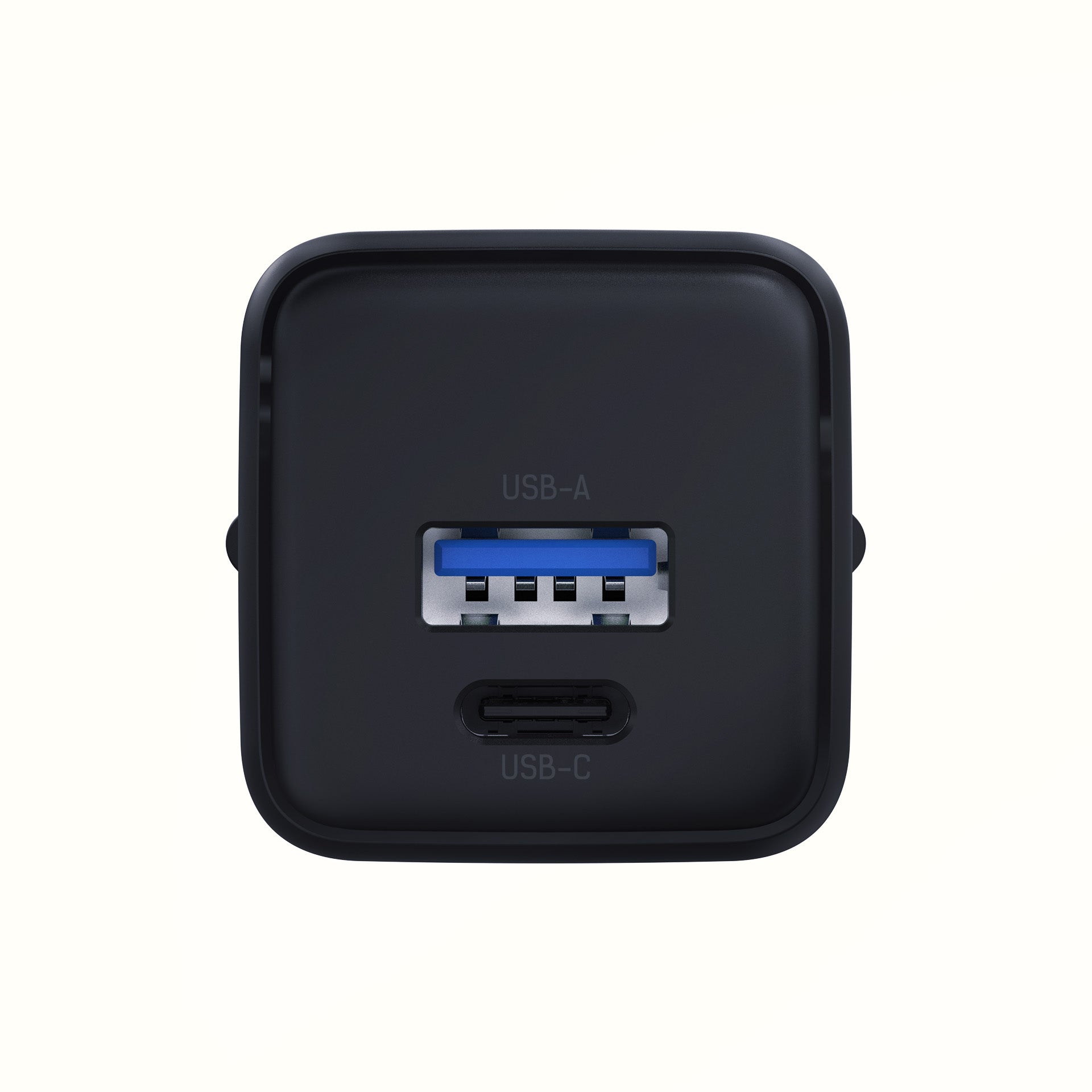 3mk Hyper GaN įkroviklis 20W QC4+ PD PPS USB-C USB-A sieninis įkroviklis – juodas