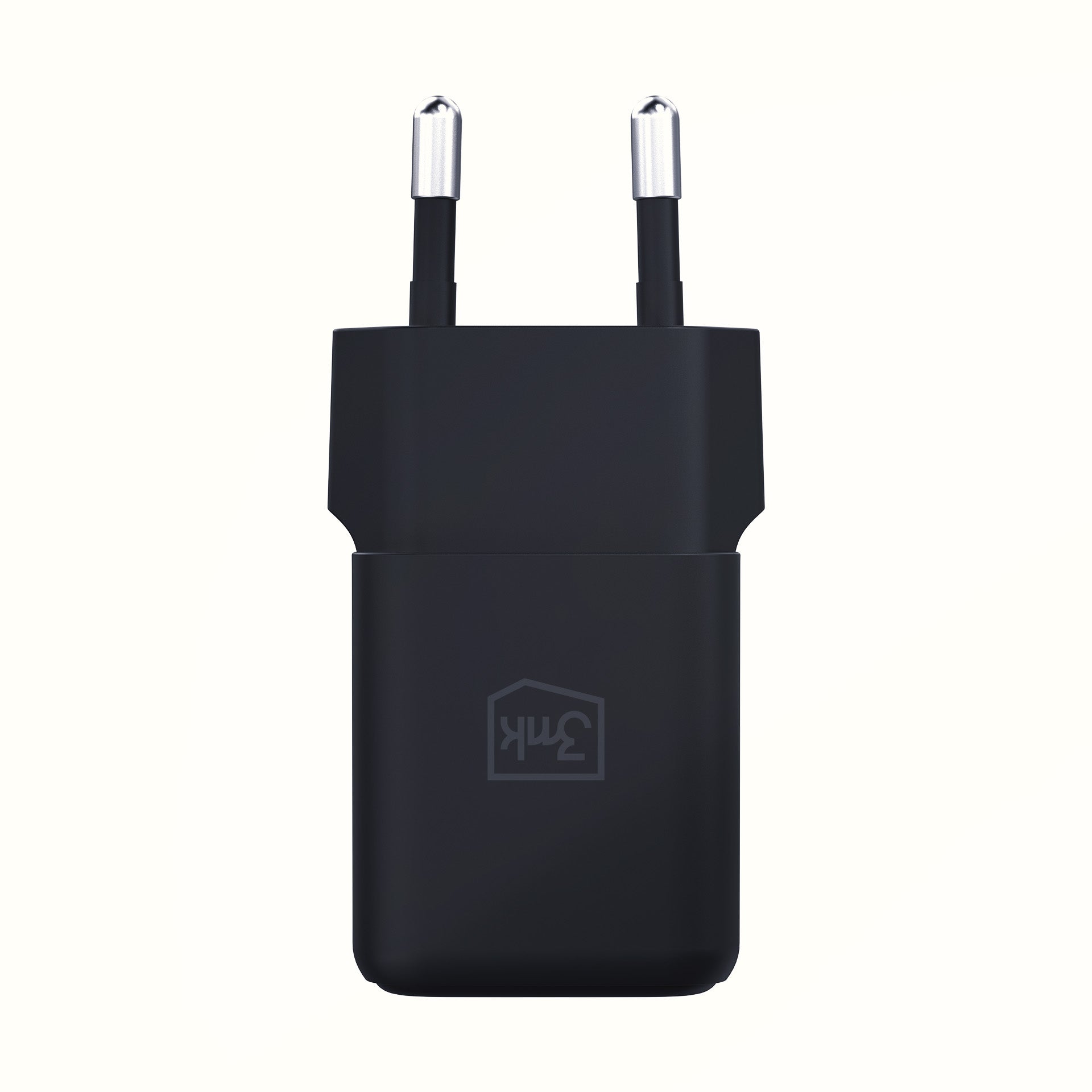 3mk Hyper GaN įkroviklis 20W QC4+ PD PPS USB-C USB-A sieninis įkroviklis – juodas