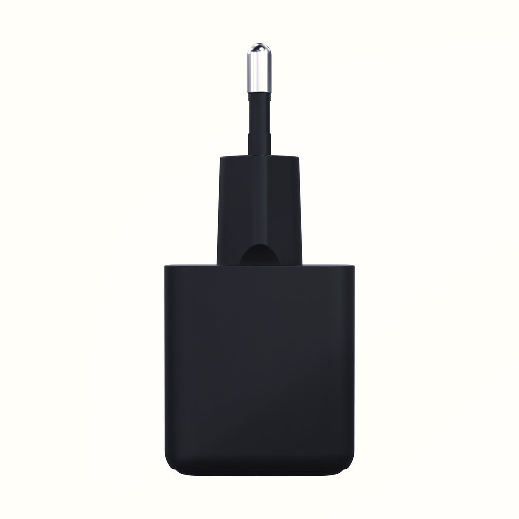 3mk Hyper GaN įkroviklis 20W QC4+ PD PPS USB-C USB-A sieninis įkroviklis – juodas