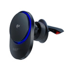 Automobilio oro angos laikiklis 3mk Hardy AeroCharger 15W Qi2/MagSafe - juodas